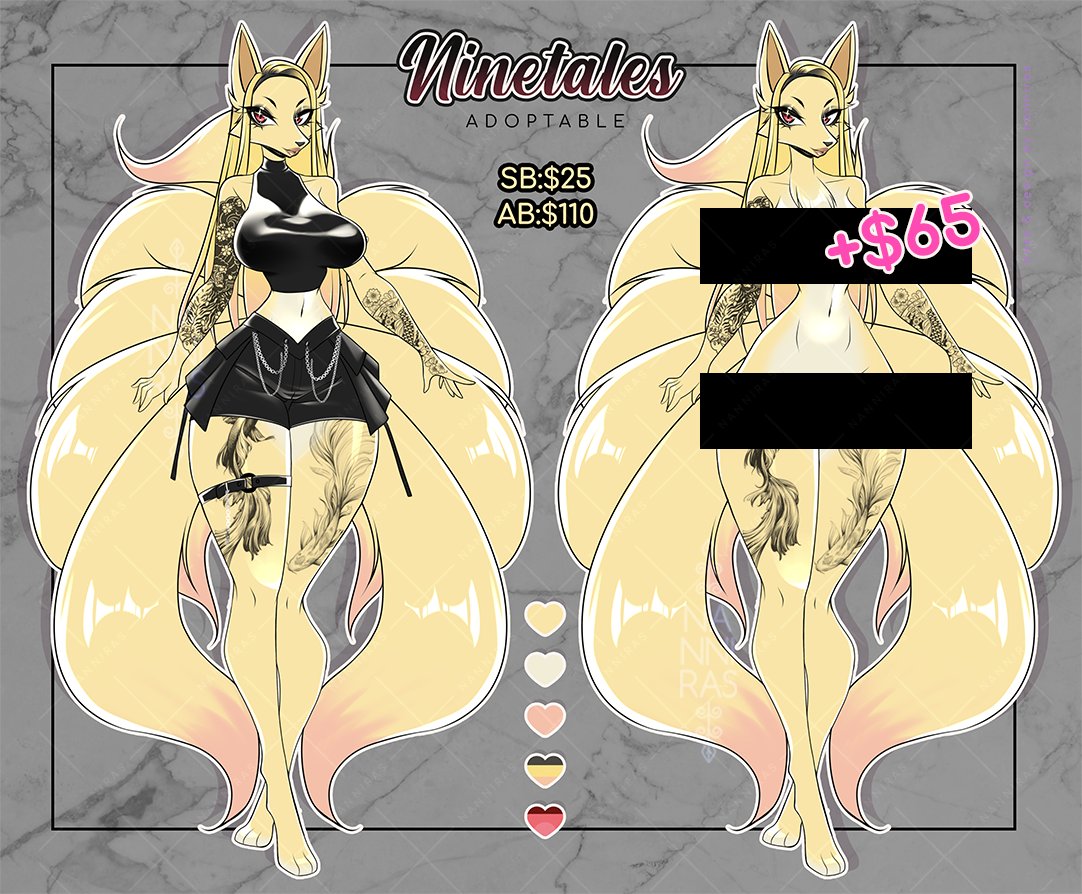 Ninetales Adopt
24 hrs auction | all info below!
I'm uploading it again since it didn't find a home the last time.