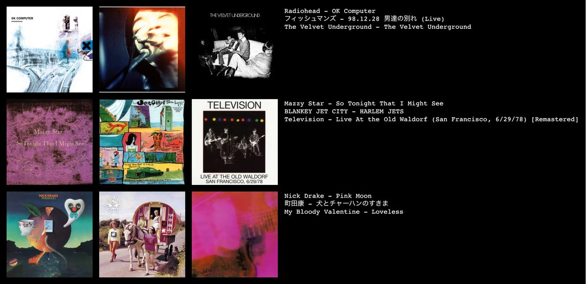 #私を構成する9枚
#音楽好きと繋がりたい
福岡の音楽好きです。
音楽話せる友達探してます