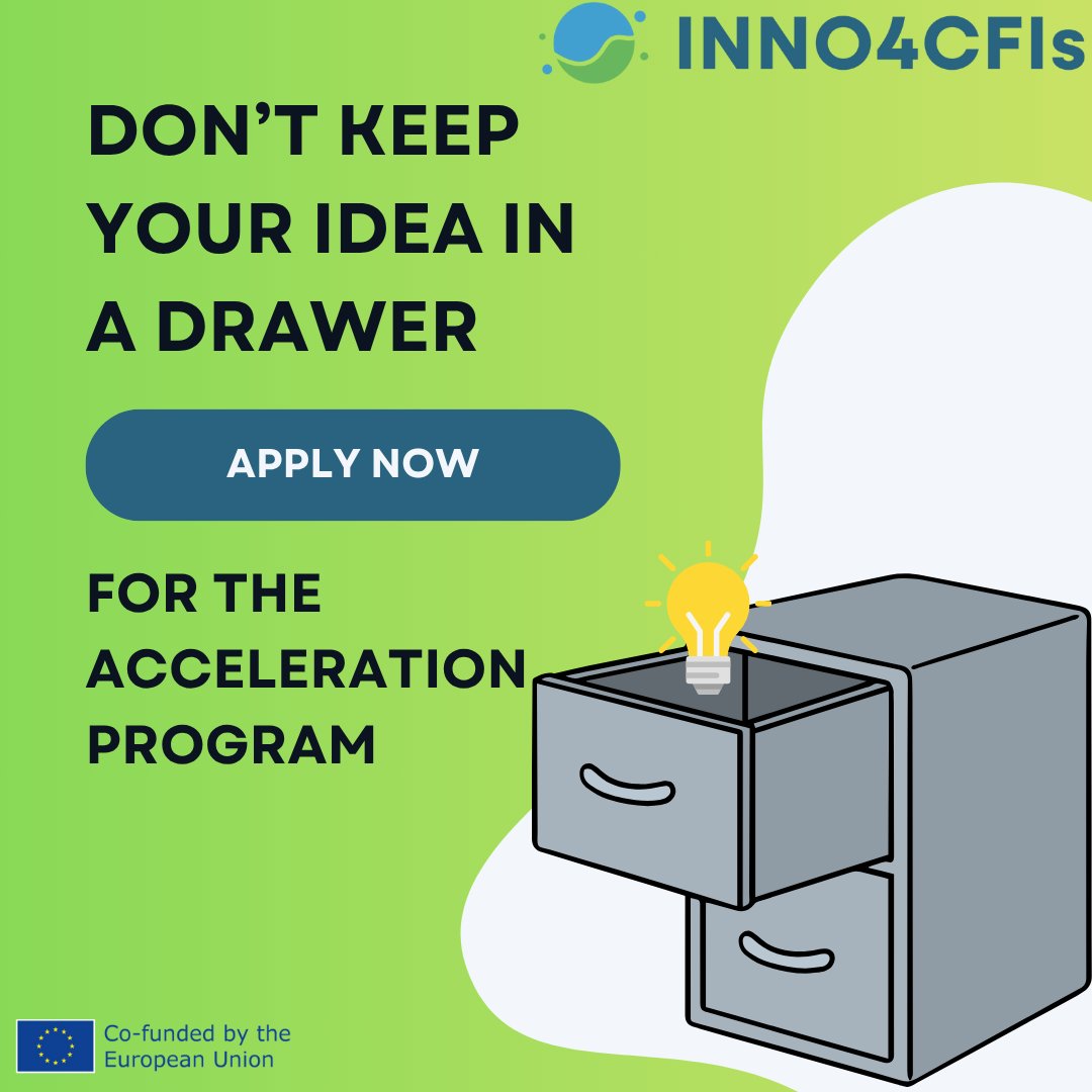 Your idea is too hot for the planet to handle.
 🔥 But perfect for our 2nd Open Call.
🧠 You’ve got brains.
💸 We can fund you.
Let’s not waste either.

🚀 Apply now → f6s.com/inno4cfis-acce…
#INNO4CFIs #OpenCall #GreenTech #ClimateFinance #I3instrument