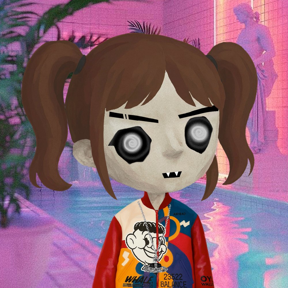 alkangelos's tweet image. Vaporcore glitch princess from the underworld.
She doesn’t blink. She observes.
Alkangelos are watching. 👁‍🗨