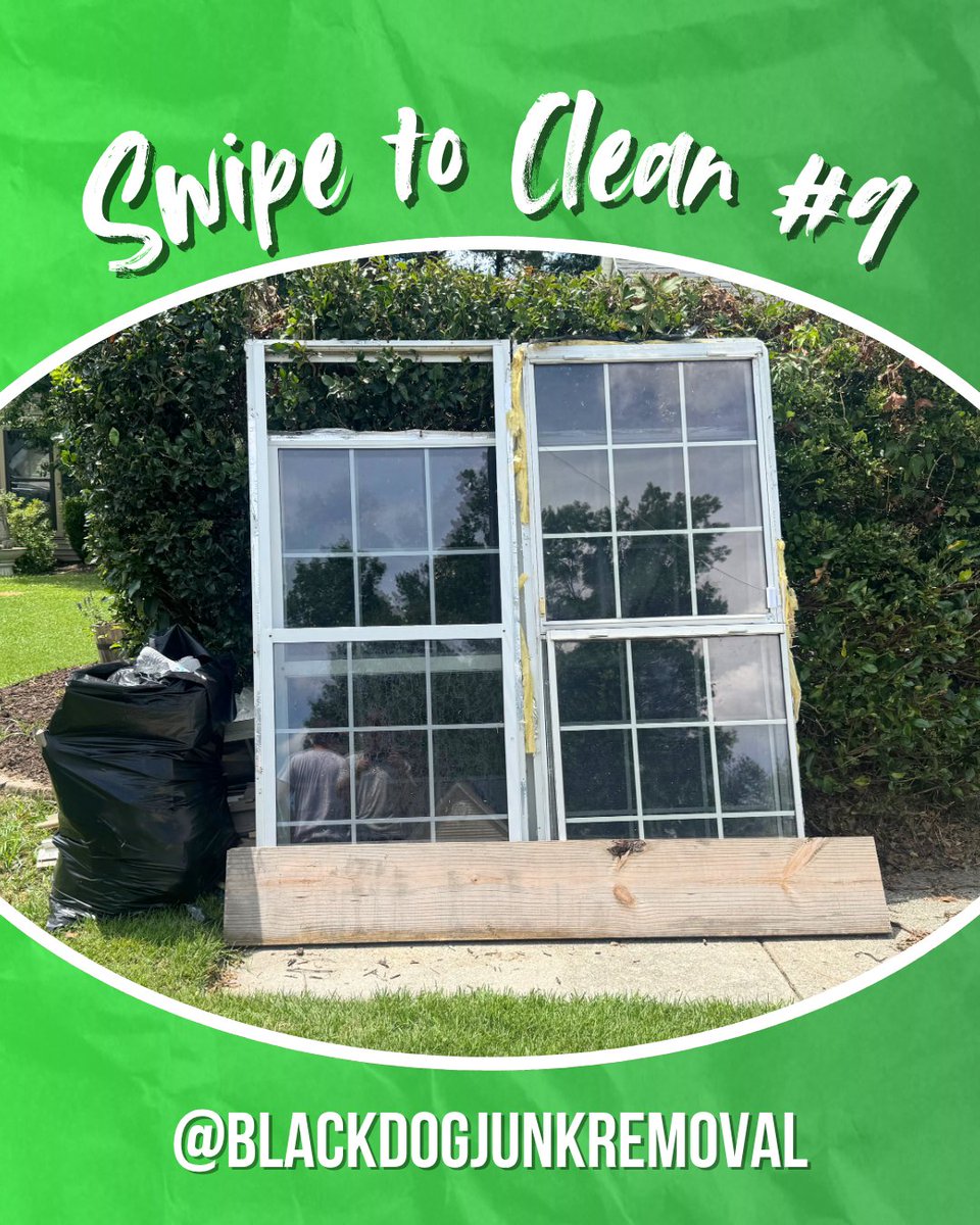 BDJunkremoval's tweet image. Swipe to Clean: Window Wipeout Edition
Where junk disappears like magic✨

💪Real cleanups. Real satisfying.
🐾Black Dog Junk Removal
📍Charleston, SC

#JunkRemoval #CleanOutCrew #DeclutterYourLife #SwipeToClean #BeforeAndAfter #JunkBeGone #TidyTransformation #blackdogjunkremoval