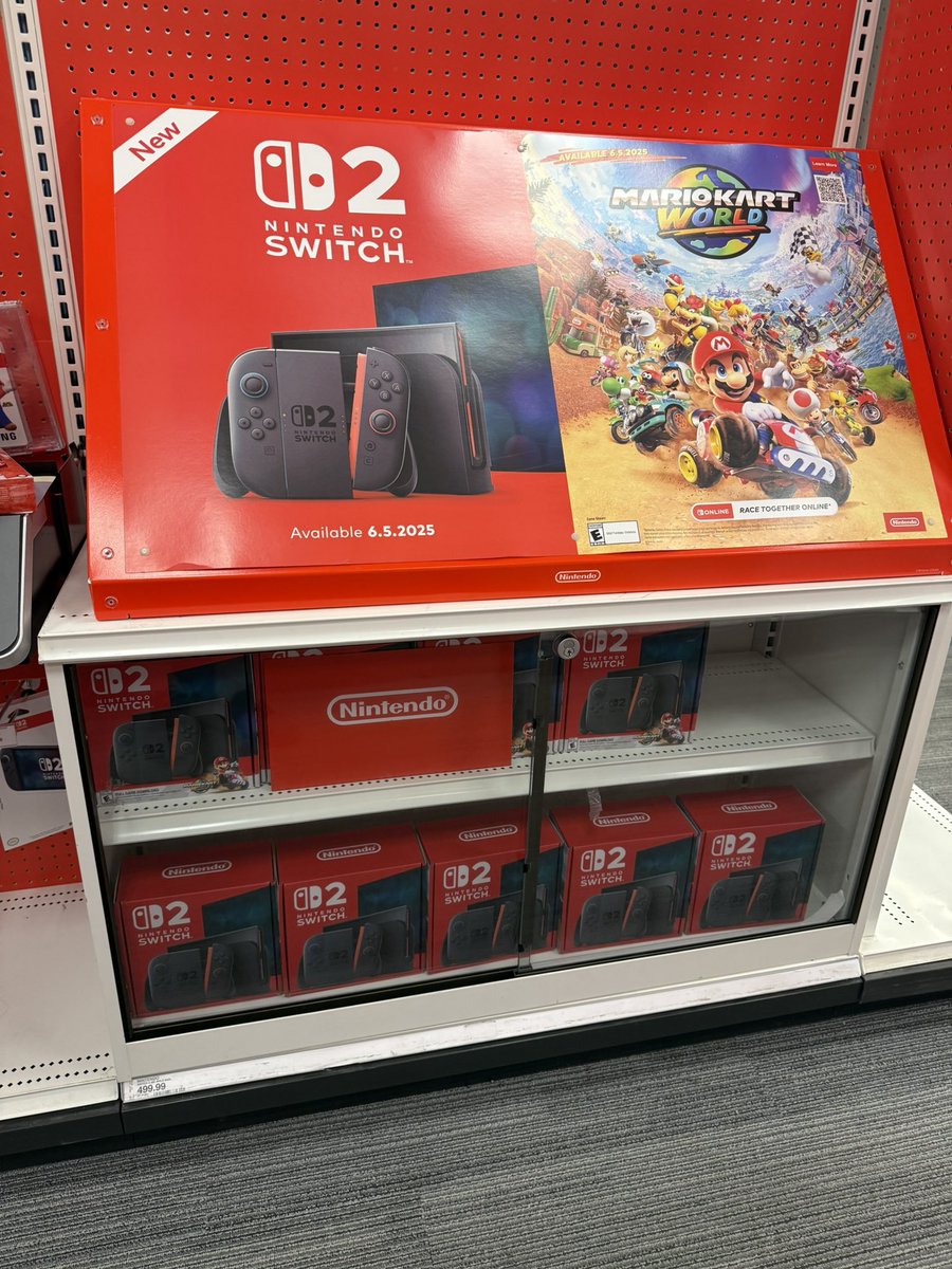 My local target is stocked with the #Switch2. This might be the most system accessible launch in gaming history! If you want a switch 2, you can get one.