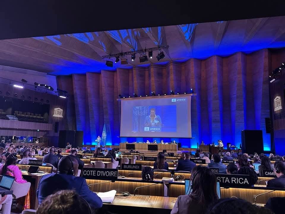 IMC_Network's tweet image. The IMC Delegation had a strong voice and representation at the tenth session of the Conference of Parties of the Convention on the Protection and Promotion of the Diversity of Cultural Expressions, which took place at UNESCO Headquarters in Paris from 18 to 20 June 2025.