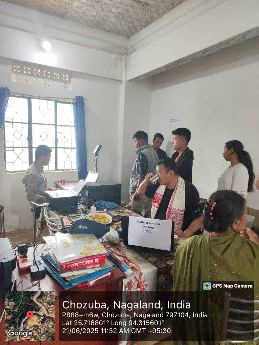 Phek_DC's tweet photo. Awareness and Benefit Saturation Camp for Dharti Aaba Janbhagitari Abhiyan at Chozuba Village # Day 4 https://t.co/5AhKXUKefl