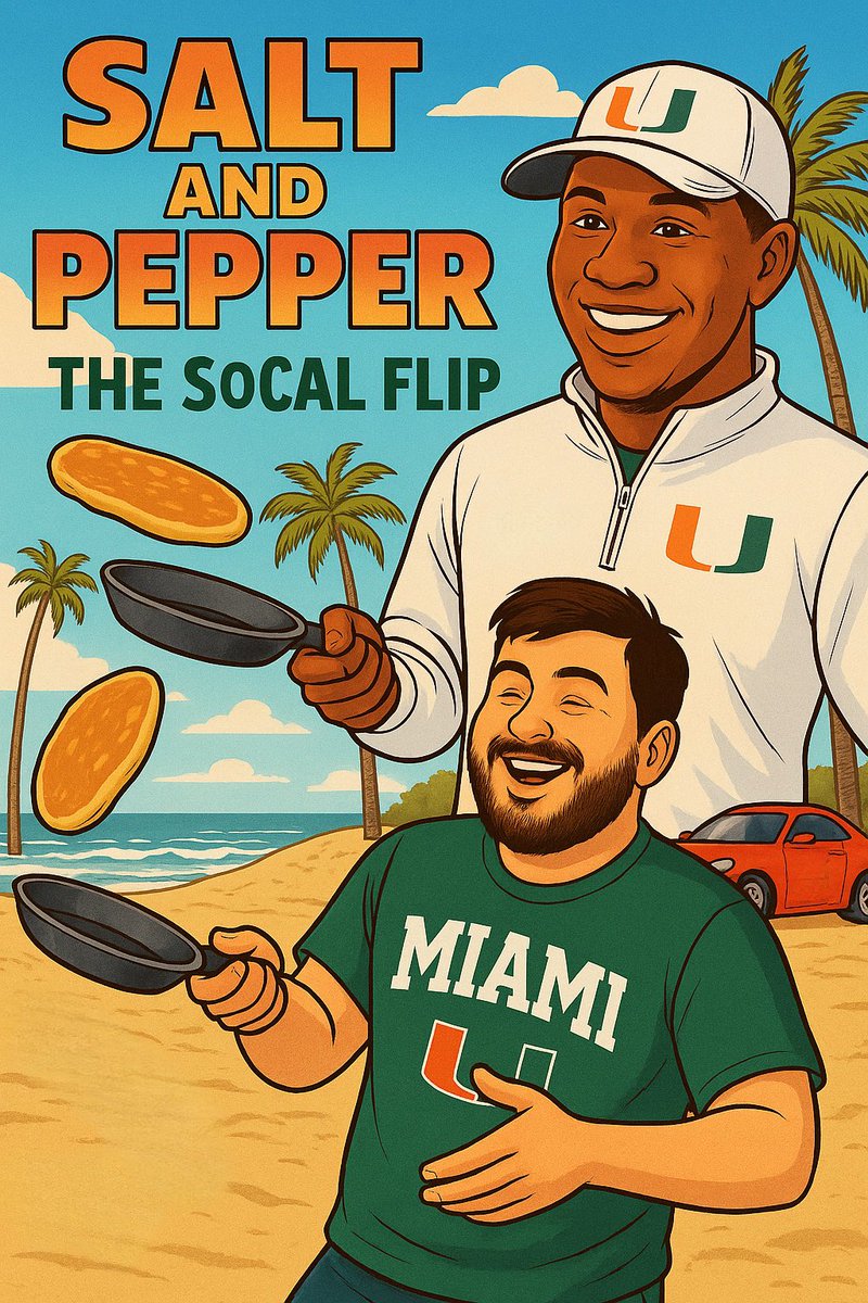 Another episode of Salt And Pepper!

“The SoCal Flip”

🧂🌶️🥞

<a href="/AREALGENTLEMEN/">joe brown</a> 

#SaltAndPepper #GoCanes 🙌
