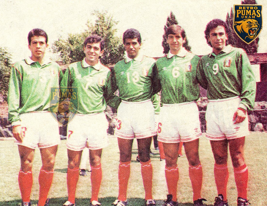 Retropumasunam's tweet photo. Canteranos pumas base de la selección nacional rumbo a Estados Unidos 1994.
@perales69 @dapaov Abraham Nava, Miguel @capiespana6  y @hugosanchez_9 
Finalmente el mundial solo lo jugaron Juan de Dios Ramírez Perales y Hugo. https://t.co/ecnFFOxypi