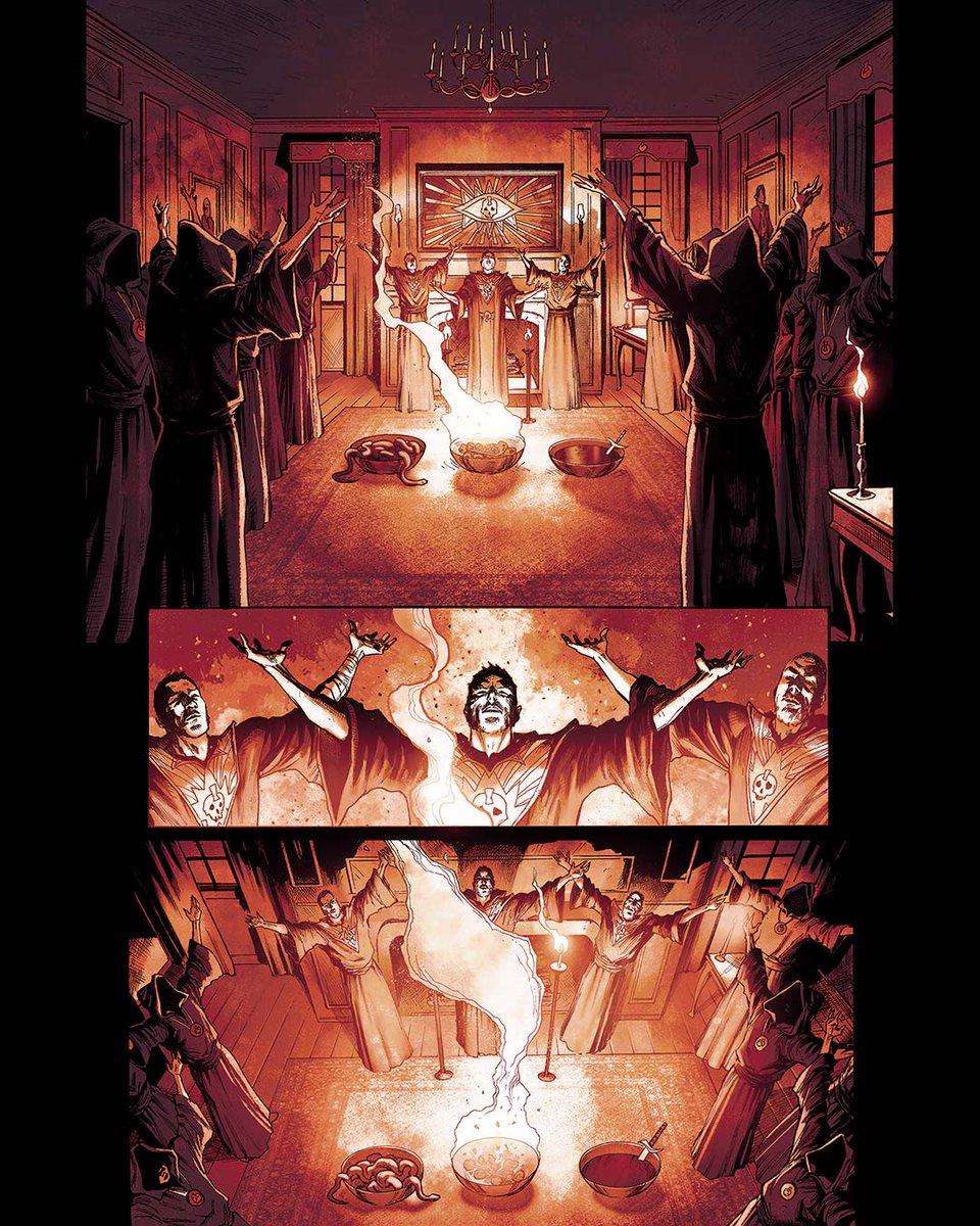 Mikemaluk's tweet image. Process for the first page of upcoming @DCOfficial Batman & Robin # 23, with @PhillipKJohnson
Stellar color from Marcelo Maiolo 😍
#Batman #makingcomics