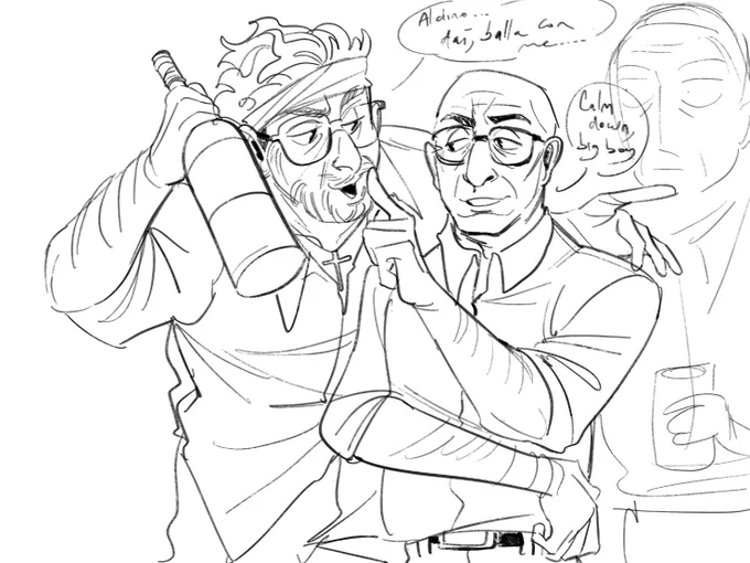 More drunk bellesco... Tedesco being a silly drunkard and trying to pull Bellini onto the dance-floor......lord i need them married + peepaw reminiscing the night it happened #conclave 