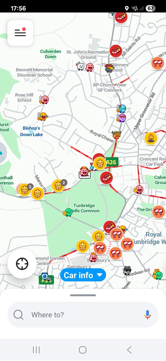 JennyBarsby's tweet image. #TunbridgeWells this evening😡 @KentHighways @TWellsCouncil