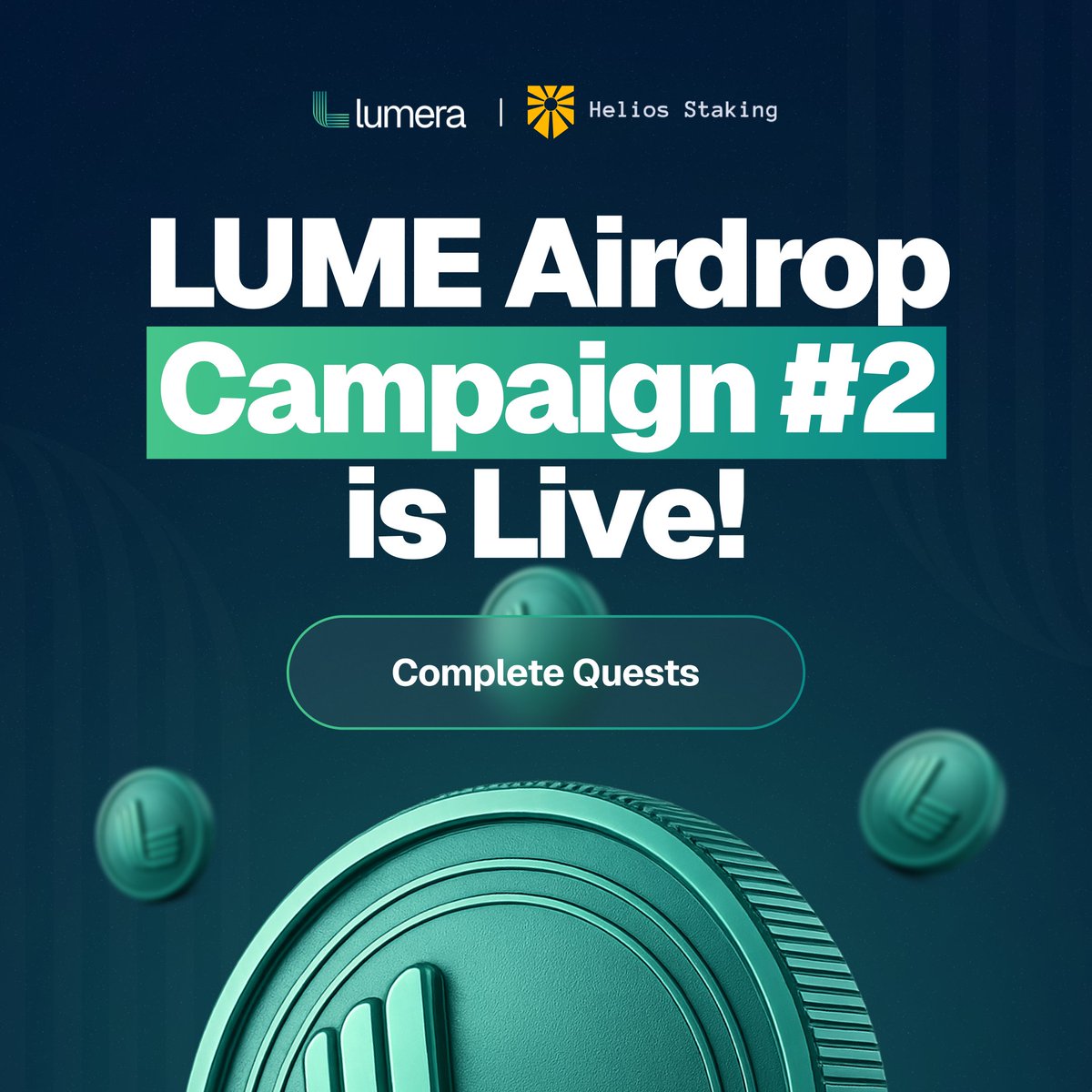 🚨 LUME Airdrop Campaign #2 is LIVE 🚨

We’ve teamed up with <a href="/helios_stake/">Helios</a> for a content sprint on the Road to Mainnet.

✅ Make a thread
✅ Create a video
✅ Design an infographic
✅ Build a visual explainer

🔗 Join the campaign: zealy.io/cw/lumeraproto…