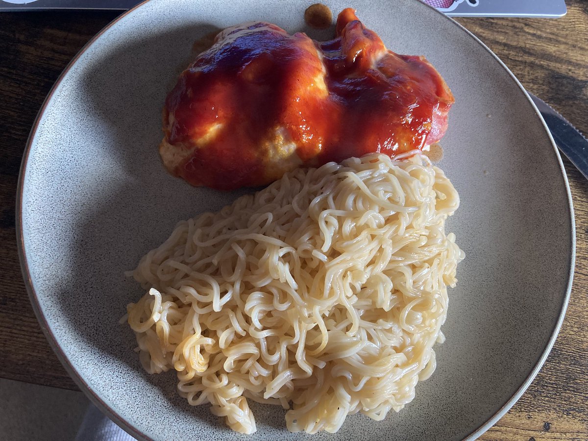 Hey everyone it’s hunters chicken night with noodles