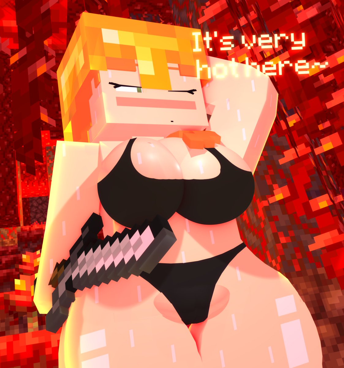 the nether is very hot~ 🔥(sorry for being inactive 🫠)

#minecraftnsfw