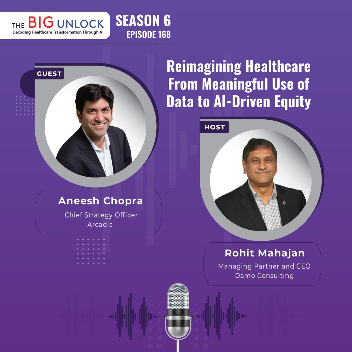 The Big Unlock Podcast (@thebigunlock) on Twitter photo How can data, AI, and trust reshape healthcare?
<a href="/aneeshchopra/">Aneesh Chopra</a> of <a href="/ArcadiaHealthIT/">Arcadia.io</a> on <a href="/TheBigUnlock/">The Big Unlock Podcast</a> podcast shares insights on with host Rohit Mahajan:
🔹 Value-based care
🔹 Interoperability
🔹 The rise of “healthcare info fiduciaries”
🎧 hubs.ly/Q03t9cDc0 How can data, AI, and trust reshape healthcare?
<a href="/aneeshchopra/">Aneesh Chopra</a> of <a href="/ArcadiaHealthIT/">Arcadia.io</a> on <a href="/TheBigUnlock/">The Big Unlock Podcast</a> podcast shares insights on with host Rohit Mahajan:
🔹 Value-based care
🔹 Interoperability
🔹 The rise of “healthcare info fiduciaries”
🎧 hubs.ly/Q03t9cDc0