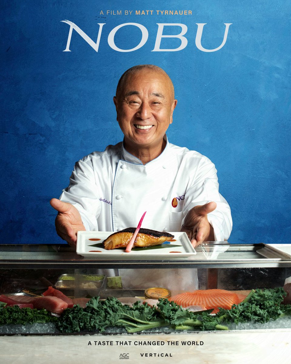 Nobu Movie: A taste that changed the world. Featuring Robert DeNiro, Wolfgang Puck, and Chef Jean-Georges, this Matt Tyrnauer film plays at Angelika Film NY starting June 27, with a national rollout July 2, and On Demand July 11. 

Reserve tickets: angelikafilmcenter.com/nyc/movies/det…