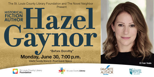 St. Louis County Library (@slcl) on Twitter photo Long before Dorothy visits Oz, her aunt, Emily Gale, sets off on her own grand adventure, in this new novel from bestselling author @hazelgaynor. Meet the author next week at the Clark Family Branch. slcl.org/authors. Presented with <a href="/novelneighbor/">The Novel Neighbor</a> Long before Dorothy visits Oz, her aunt, Emily Gale, sets off on her own grand adventure, in this new novel from bestselling author @hazelgaynor. Meet the author next week at the Clark Family Branch. slcl.org/authors. Presented with <a href="/novelneighbor/">The Novel Neighbor</a>