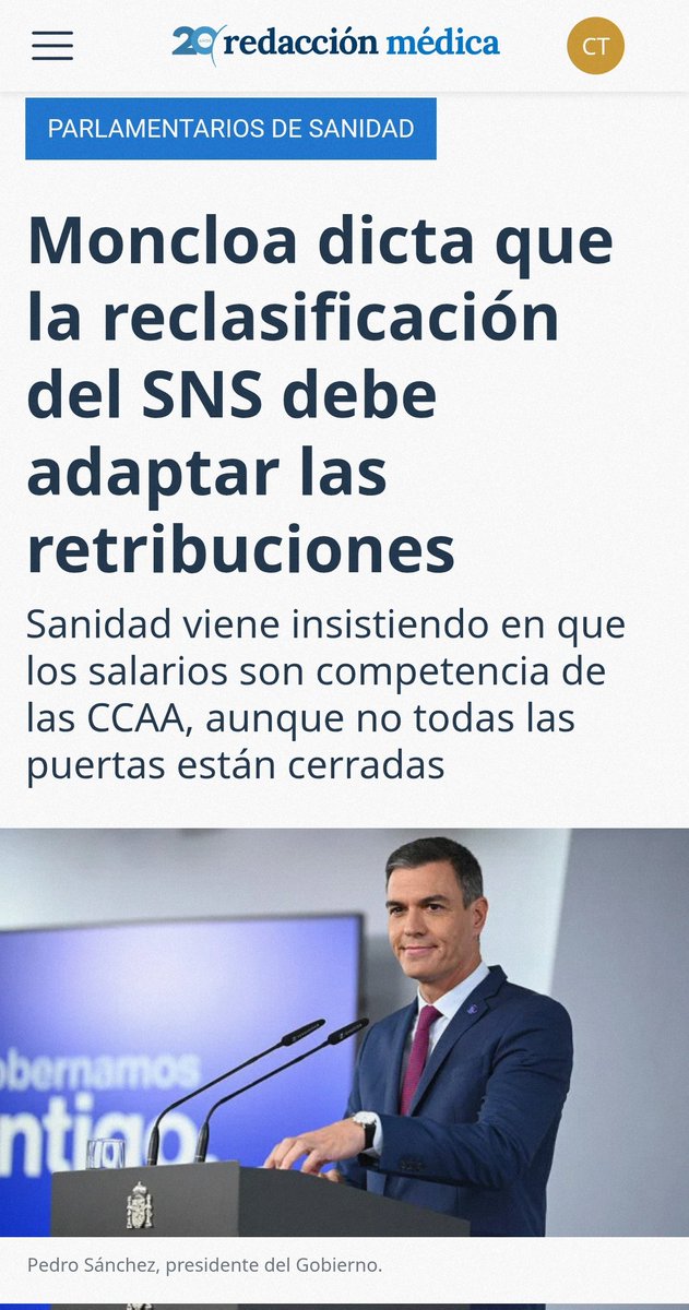 Claudio Triay (@claudiotriay) on Twitter photo Ahora más que nunca,A1+.
<a href="/cesm_sindicatos/">CESM</a>
<a href="/CESM_CYL/">CESMCYL</a>
<a href="/SIMECATCESM/">SIMECAT CESM</a>
<a href="/CESM_CV/">SindicatoMedico_CESM-CV</a>
<a href="/cesmclm/">Sindicato Médico CESM Castilla La Mancha</a>
<a href="/cesmmur/">CESM Región Murcia</a>
<a href="/SimebalCesm/">SIMEBAL | #NoAlEstatutoMarco</a>
<a href="/SIMECATCESM/">SIMECAT CESM</a>
<a href="/smandaluz/">Sindicato Médico Andaluz</a>
<a href="/SMLaRioja/">Sindicato Médico de La Rioja</a>
<a href="/amytsmedicos/">AMYTS</a>
<a href="/MetgesCatCST/">Metges Catalunya CST</a>
<a href="/DrMiguelLazaro/">Miguel Lázaro</a>
<a href="/victorpedrera/">Víctor Pedrera Carbonell</a>
<a href="/mariajocesm/">María José G Mateos</a>
<a href="/AngelaAmyts/">Angela Hernández Puente 👩🏽⚕️</a>
<a href="/Monica_Garcia_G/">Mónica García</a>
<a href="/sanidadgob/">Ministerio de Sanidad</a> Ahora más que nunca,A1+.
<a href="/cesm_sindicatos/">CESM</a>
<a href="/CESM_CYL/">CESMCYL</a>
<a href="/SIMECATCESM/">SIMECAT CESM</a>
<a href="/CESM_CV/">SindicatoMedico_CESM-CV</a>
<a href="/cesmclm/">Sindicato Médico CESM Castilla La Mancha</a>
<a href="/cesmmur/">CESM Región Murcia</a>
<a href="/SimebalCesm/">SIMEBAL | #NoAlEstatutoMarco</a>
<a href="/SIMECATCESM/">SIMECAT CESM</a>
<a href="/smandaluz/">Sindicato Médico Andaluz</a>
<a href="/SMLaRioja/">Sindicato Médico de La Rioja</a>
<a href="/amytsmedicos/">AMYTS</a>
<a href="/MetgesCatCST/">Metges Catalunya CST</a>
<a href="/DrMiguelLazaro/">Miguel Lázaro</a>
<a href="/victorpedrera/">Víctor Pedrera Carbonell</a>
<a href="/mariajocesm/">María José G Mateos</a>
<a href="/AngelaAmyts/">Angela Hernández Puente 👩🏽⚕️</a>
<a href="/Monica_Garcia_G/">Mónica García</a>
<a href="/sanidadgob/">Ministerio de Sanidad</a>
