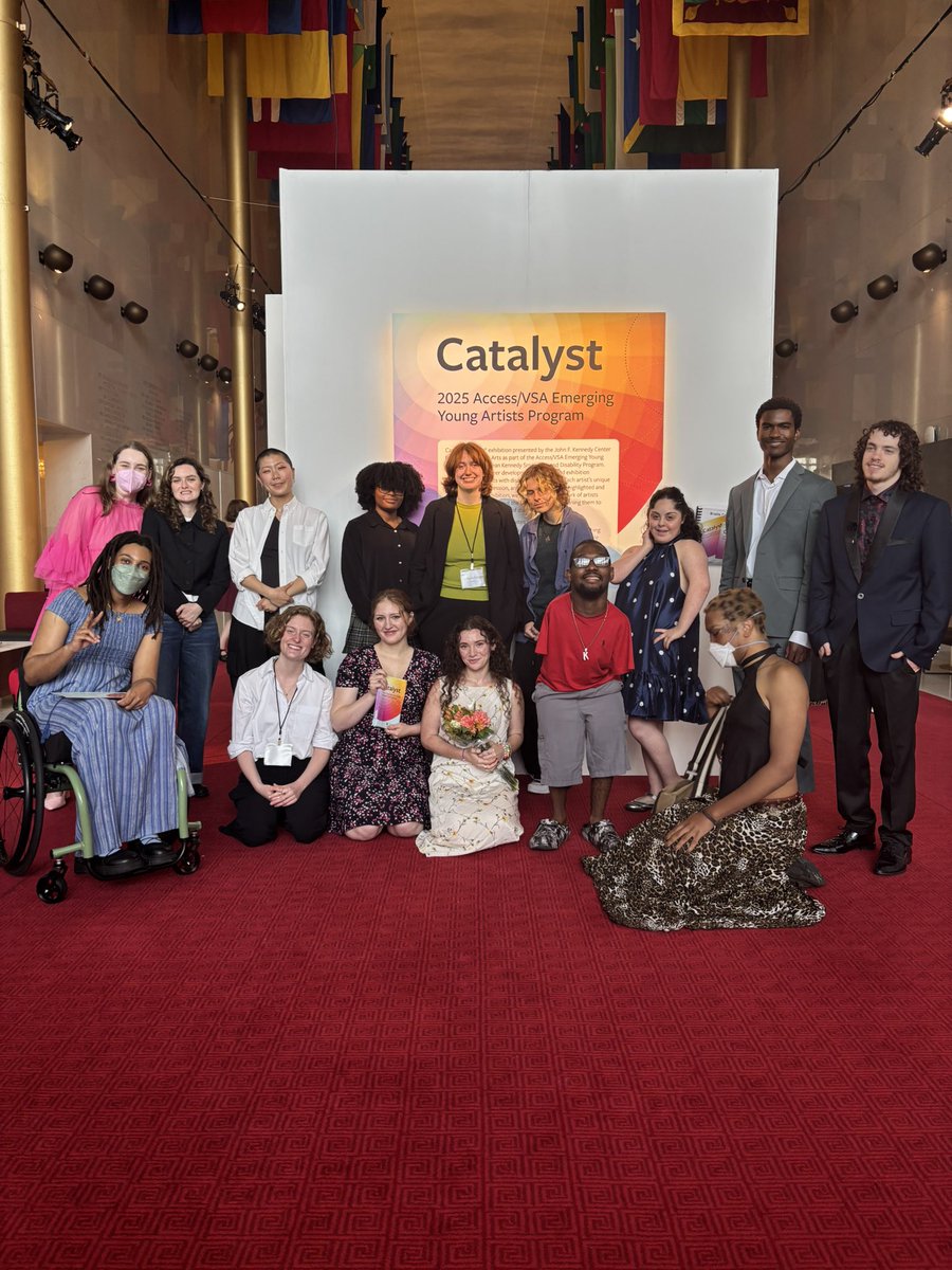 kendrelldaniels's tweet photo. Had an amazing week in D.C.! Honored to be one of 15 artists in the 2025 Access/VSA Emerging Artist Program. Our exhibition Catalyst explores how disability and art intersect. Grateful to @kennedycenter for the chance to share my work and grow as an artist and advocate. https://t.co/wW2BwzPABR