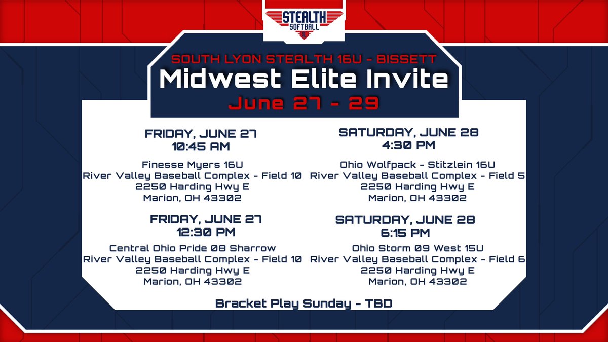 Ready for action at the Midwest Elite Invite this coming weekend!
