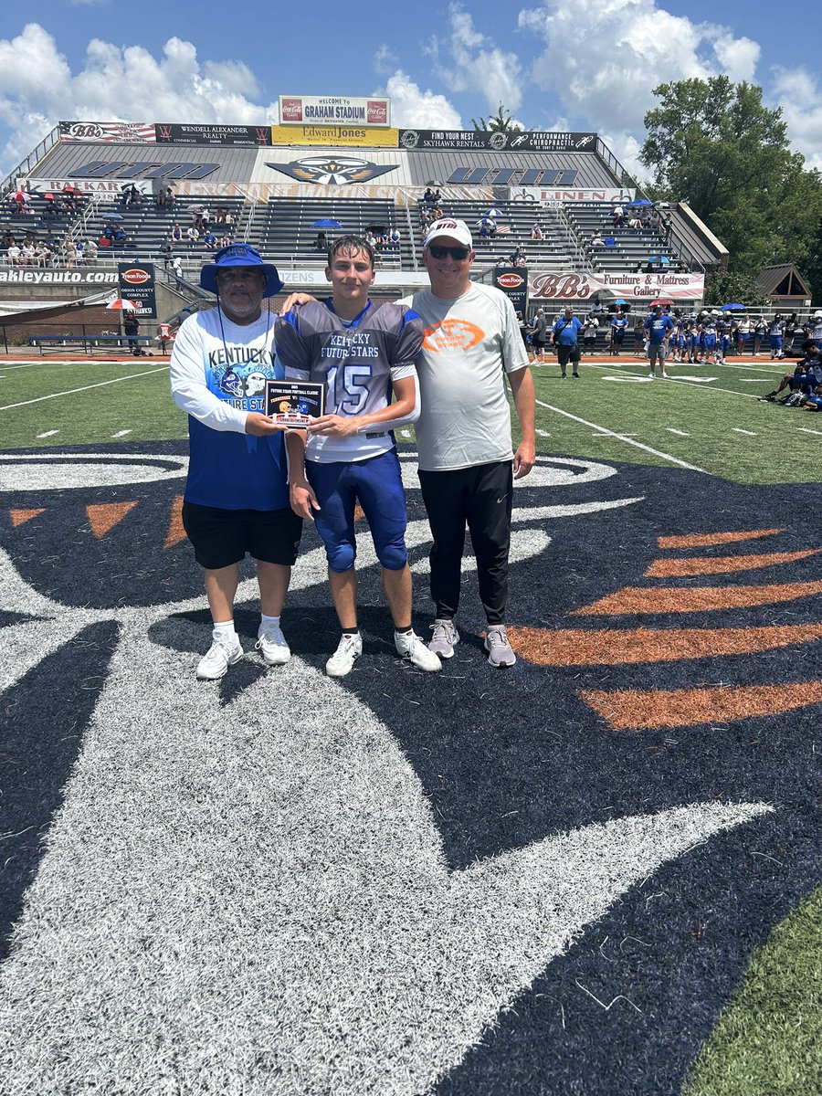 Ricco Hughes (@kyfuturestars) on Twitter photo Huge and amazing Congratulations to our Kentucky Future Stars 7th grade MVPโs! Both are 2X and Back 2 Back MVPS #Brotherhood๐๐
Offensive MVP
Keilin Warner
From Ali Elite
Defensive MVP
Cole Pinson
From Pikeville Jr High
<a href="/AlPopsFootball/">๐๐ ๐๐จ๐ฉ๐ฌ</a> <a href="/PikevilleHSFB/">Pikeville HS Panther Football</a> <a href="/JCTMSFootball/">JCTMS Centurion Football</a> Huge and amazing Congratulations to our Kentucky Future Stars 7th grade MVPโs! Both are 2X and Back 2 Back MVPS #Brotherhood๐๐
Offensive MVP
Keilin Warner
From Ali Elite
Defensive MVP
Cole Pinson
From Pikeville Jr High
<a href="/AlPopsFootball/">๐๐ ๐๐จ๐ฉ๐ฌ</a> <a href="/PikevilleHSFB/">Pikeville HS Panther Football</a> <a href="/JCTMSFootball/">JCTMS Centurion Football</a>