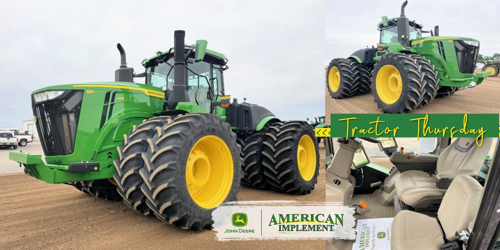 American Implement (@americanimp) on Twitter photo Steal of a Deal!! - #TractorThursday Feature ๐บ๐ธ ๐ช๐ผ
Check out this 2022 John Deere 9R 640 Tractor
$599,500 | โฌ๏ธ LOW 3.5% Fixed for 36 Mos eligible โ๐โจ
๐: american-implement.hopp.to/110209
#StealofaDeal #9R640Tractor #9R640 #johndeere9R640 #4WDTractor #johndeereusedequipment #tractor Steal of a Deal!! - #TractorThursday Feature ๐บ๐ธ ๐ช๐ผ
Check out this 2022 John Deere 9R 640 Tractor
$599,500 | โฌ๏ธ LOW 3.5% Fixed for 36 Mos eligible โ๐โจ
๐: american-implement.hopp.to/110209
#StealofaDeal #9R640Tractor #9R640 #johndeere9R640 #4WDTractor #johndeereusedequipment #tractor