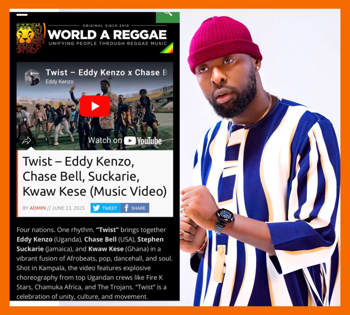 BlackMambaso's tweet image. Four Nations , One Rhythm. - World A Reggae ( Jamaica 🇯🇲) . 

#TWIST ❤️🇺🇬🇺🇸🇯🇲🇬🇭