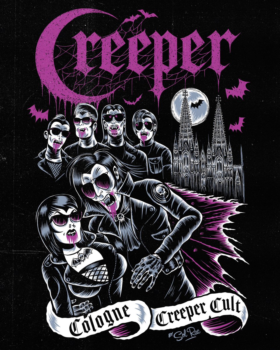 creepercultuk's tweet photo. Creeper will be bringing The Cult with them to Cologne this Wednesday 25th June.

To commemorate their sold out show at MTC they’ve partnered up with the following local establishments to host a variety of spectacles for you to involve yourself in before the show. https://t.co/uF0Cru7OFn