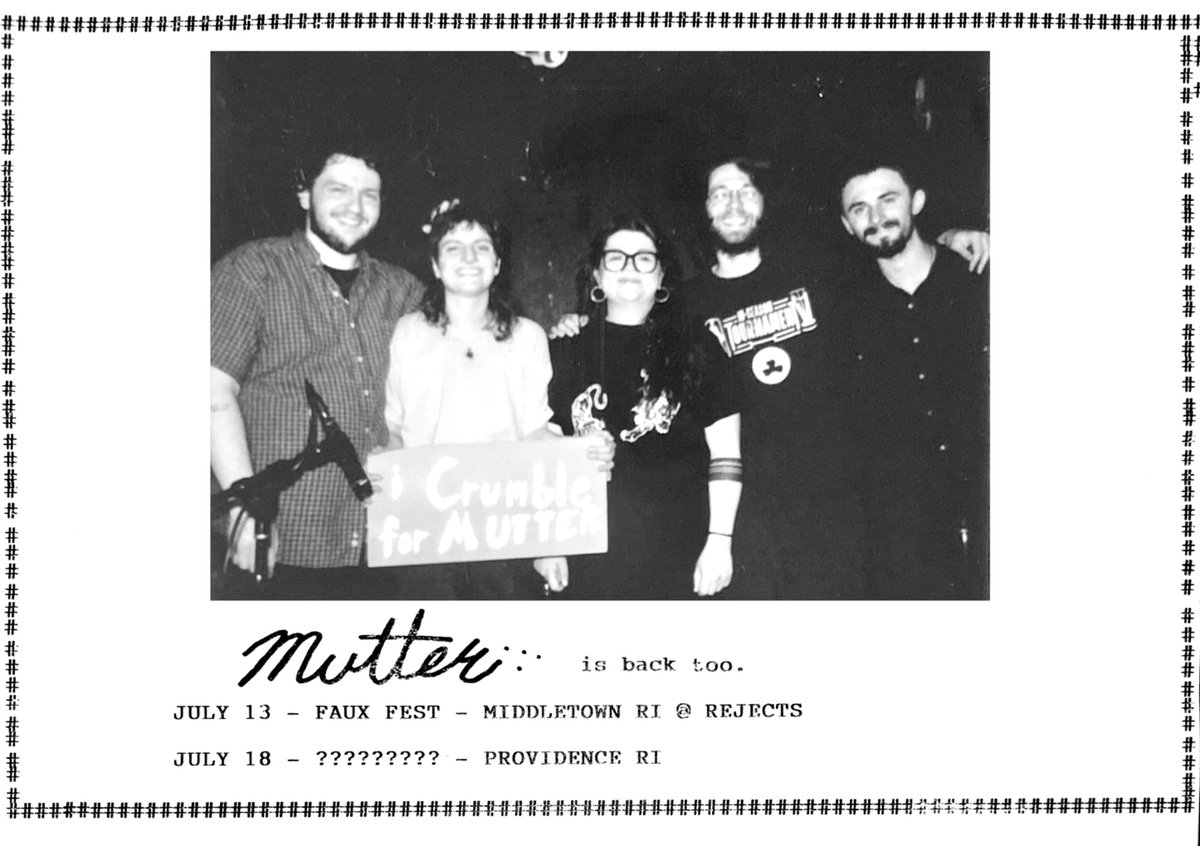 playing 2 shows this summer with mutter