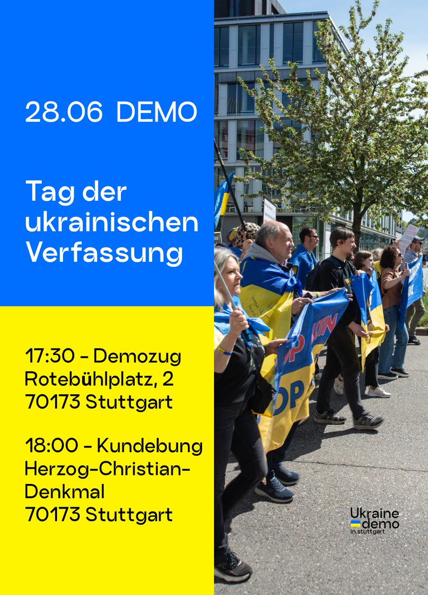 Wir sehen uns am Samstag in Stuttgart!

Sanktionen &amp; Taurus, denn russland muss zum Frieden gezwungen werden!

#WeStandWithUkraine