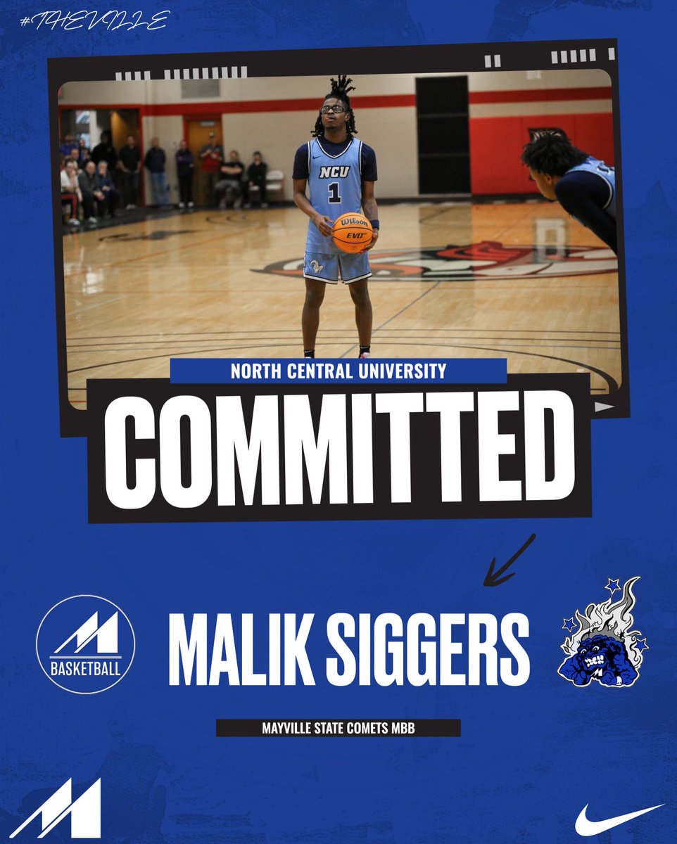 MSUCometsMBB's tweet image. Comet Nation, Welcome Malik Siggers, a transfer from North Central University in Minnesota and his hometown of Miami, Florida. Ⓜ️💫☄️🔵⚪️
#CometFamily | #CometBall | #TheVille