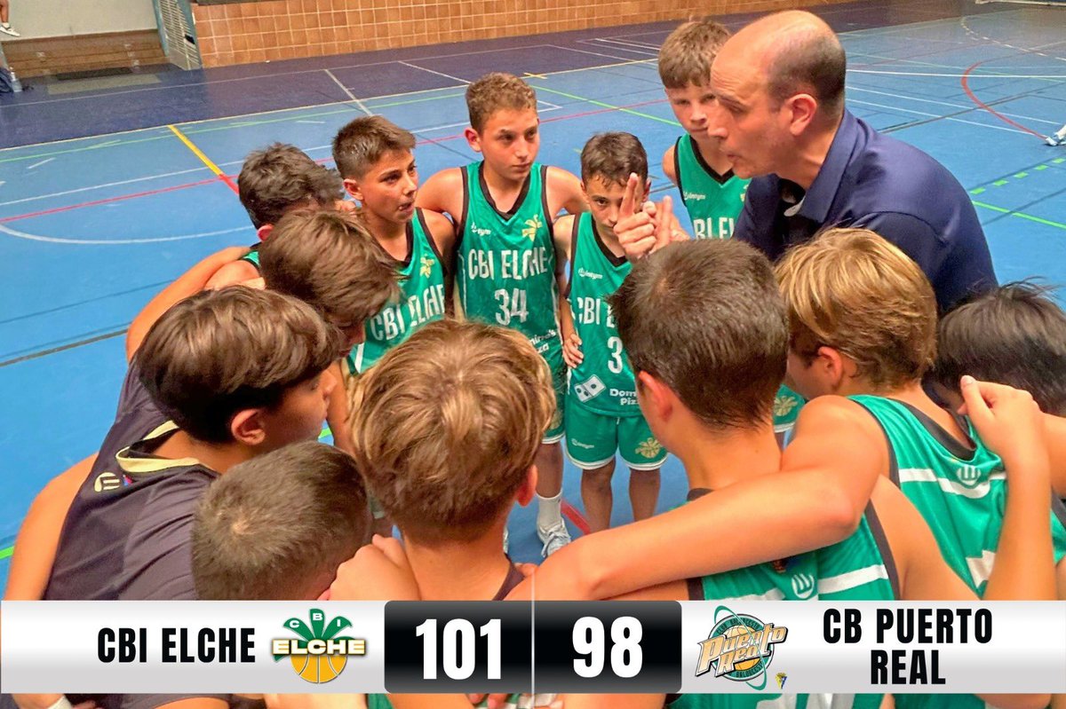 🔥 Victoria muy trabajada de nuestros alevines en el segundo partido del Campeonato de España: 101-98 frente a CB Puerto Real.

⚔️ Partido de alta tensión e intensidad en la lucha por la clasificación a octavos de final ante el primer clasificado de Andalucía.