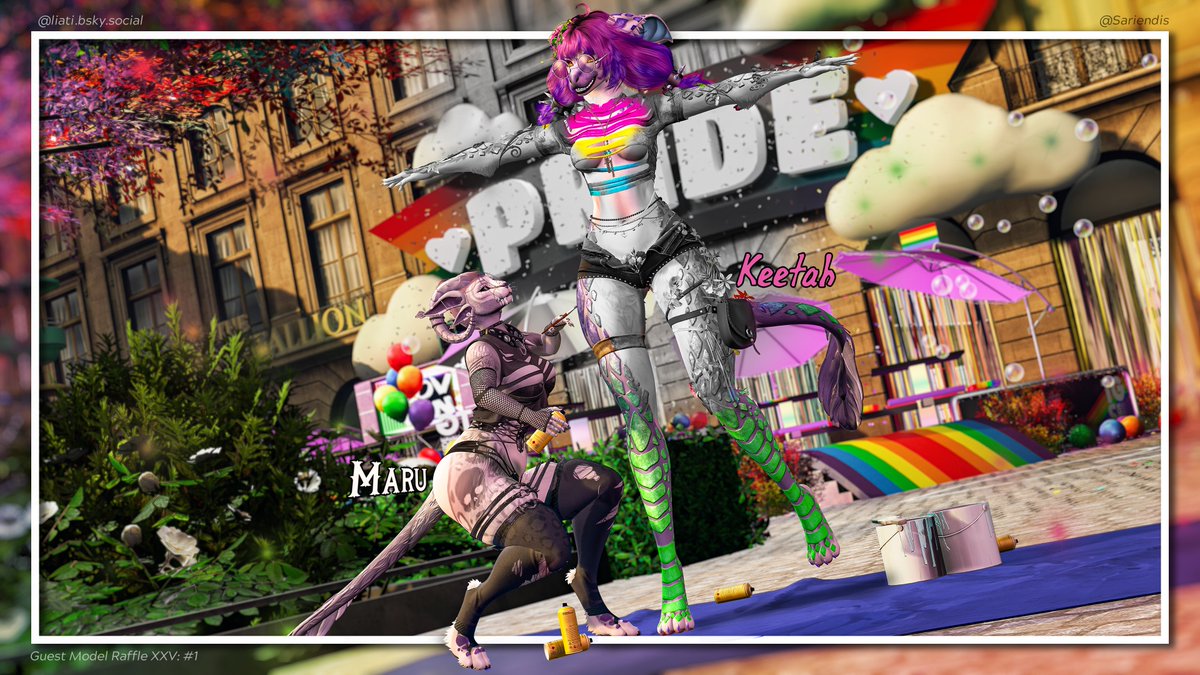 "Colour your world the way ya bloody want to. Also colour your creatures pls."

Should've taken this photo a bit more close up.
Guest model: <a href="/RanmaruSouthpaw/">Maru (Spiritbeasts)</a> 
📸: Your local nerd

#SecondLife #VirtualPhotography #FurrySL #feline #pride #secondlifefurry #furry #creature