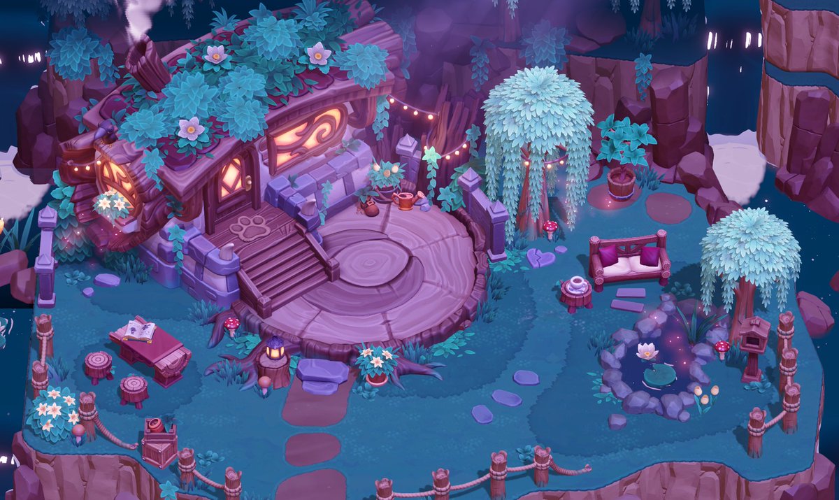 A cozy forest nook 🌳

#moonlightpeaks #cozygaming
