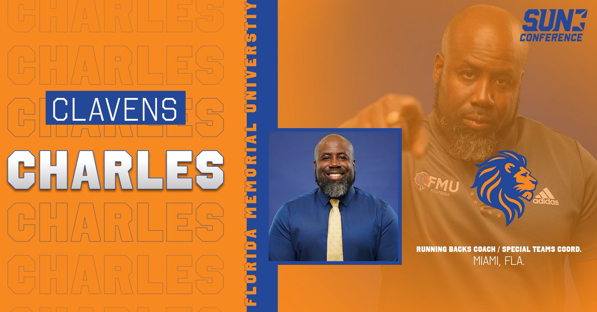 GoFmuLions's tweet image. Reintroducing @FLMemorialUniv coach @ClavensC!
Charles is the @FMULionsFB running backs coach, special teams coordinator, and 1 of the best recruiters in the land!
🦁🏈
#fmu #Lions #MiamiGardens #football #runningback #SUNConference #NAIA #Miami #RB #itsourtime