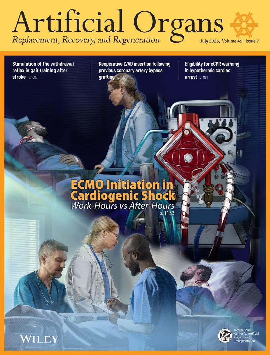 Check out the July issue information👉tinyurl.com/yuw473um 
#OnTheCover: #ECMO initiation in #CardiogenicShock: Work-Hours vs After-Hours

#Mortality #MechanicalCirculatorySupport