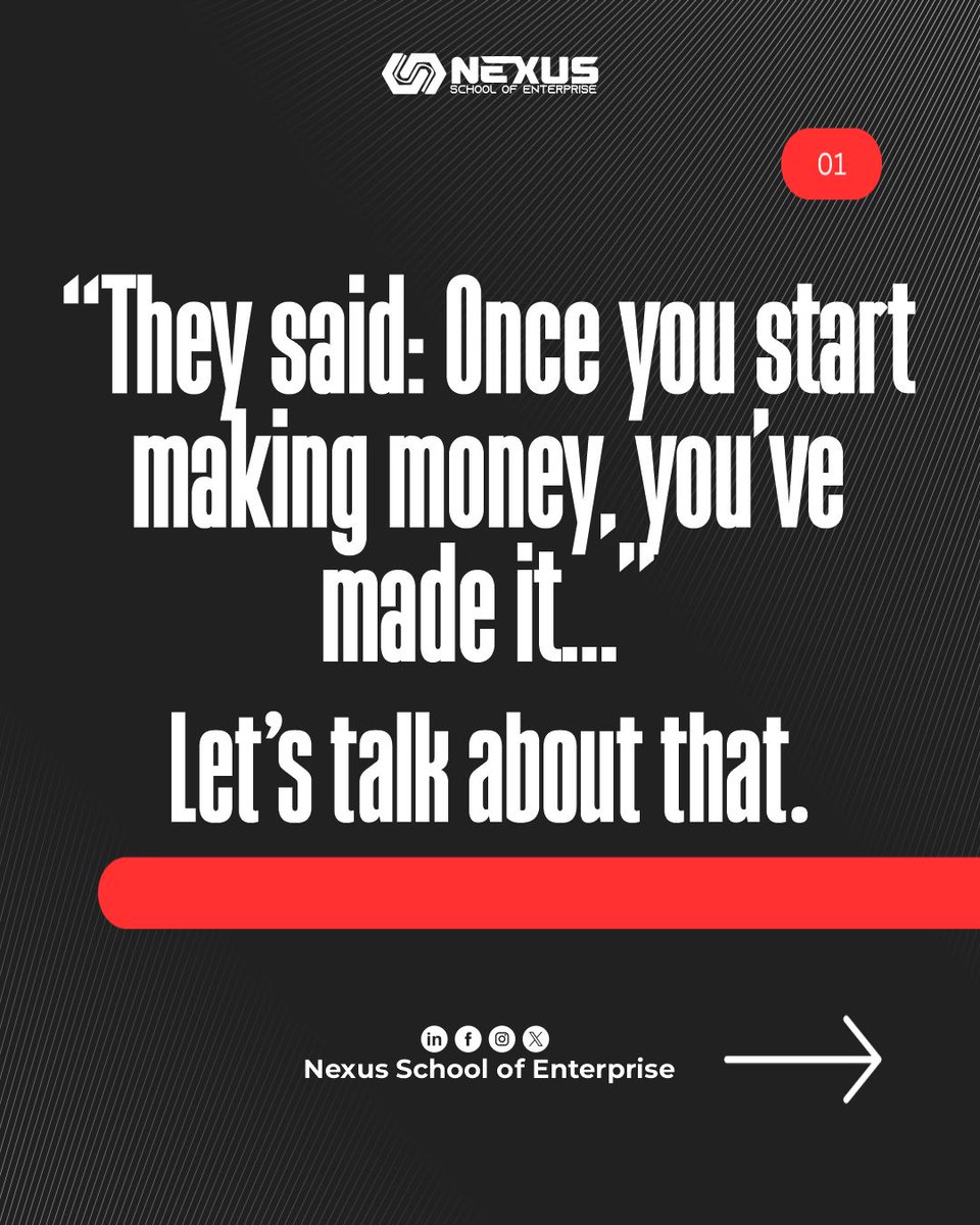 essoschool's tweet photo. Sales are just the spark that sets the fire. True success lies in delivery, retention, and building systems that thrive without stress. It's not just about making money, it's about sustaining growth and building a legacy
#nexusschoolofenterprise #NSOE #nexustips #enterpreneur https://t.co/kWlAH1f75s