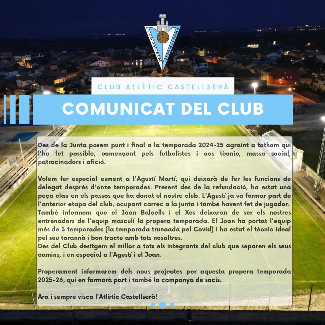 COMUNICAT DEL CLUB
