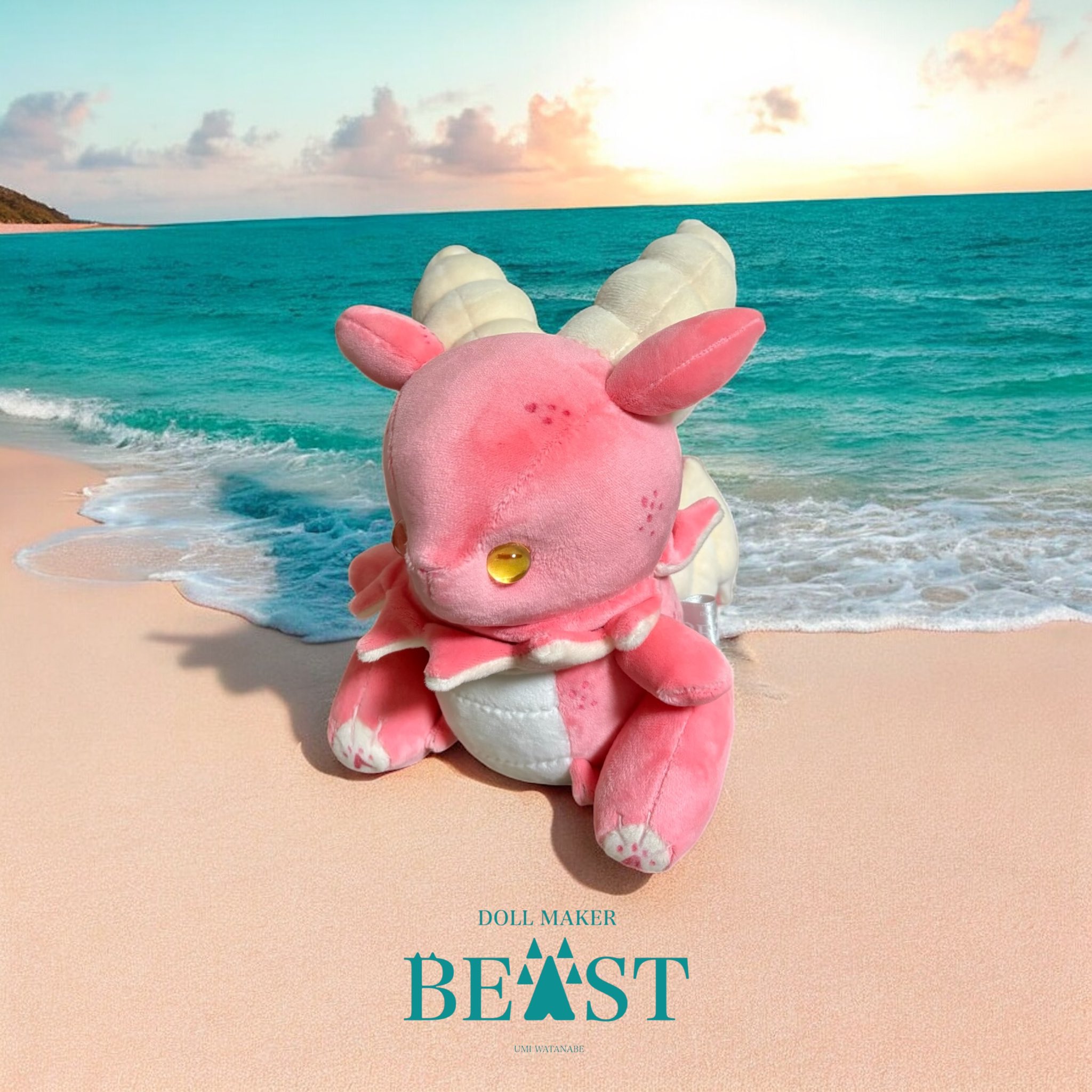 クロワッサンドラゴン ぬいぐるみ ハンドメイド BEAST DOLL MAKER BEAST