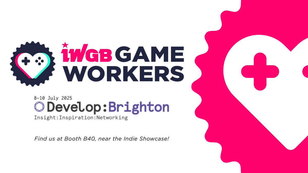 IWGB Game Workers (@iwgb_gw) on Twitter photo Attending <a href="/developconf/">Develop:Brighton 2025</a> in July? Make sure you drop by our stall at Develop! We will be there for the whole event (8th-10th July) at booth B40, near the Indie Showcase. Attending <a href="/developconf/">Develop:Brighton 2025</a> in July? Make sure you drop by our stall at Develop! We will be there for the whole event (8th-10th July) at booth B40, near the Indie Showcase.