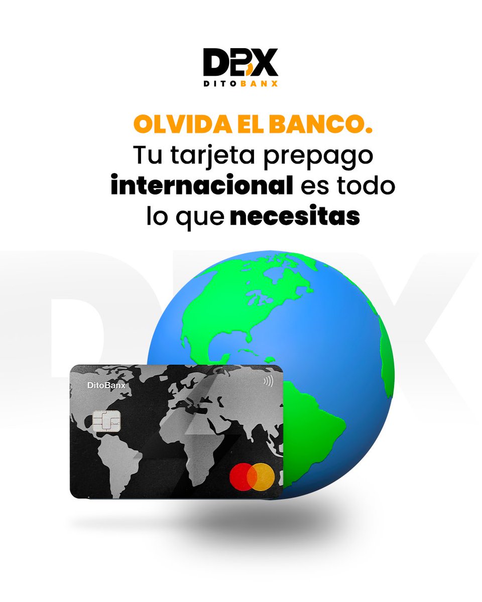 Ditobanx's tweet image. Desde tu banco a tu Mastercard prepago… ¡en minutos!
Activa tu tarjeta con DitoBanx y empieza a usar tu dinero donde quieras, cuando quieras. 💳

¡Descarga aquí!: ditobanx.com

#SinFronteras #DitoBanx #MastercardPrepago #Fintech