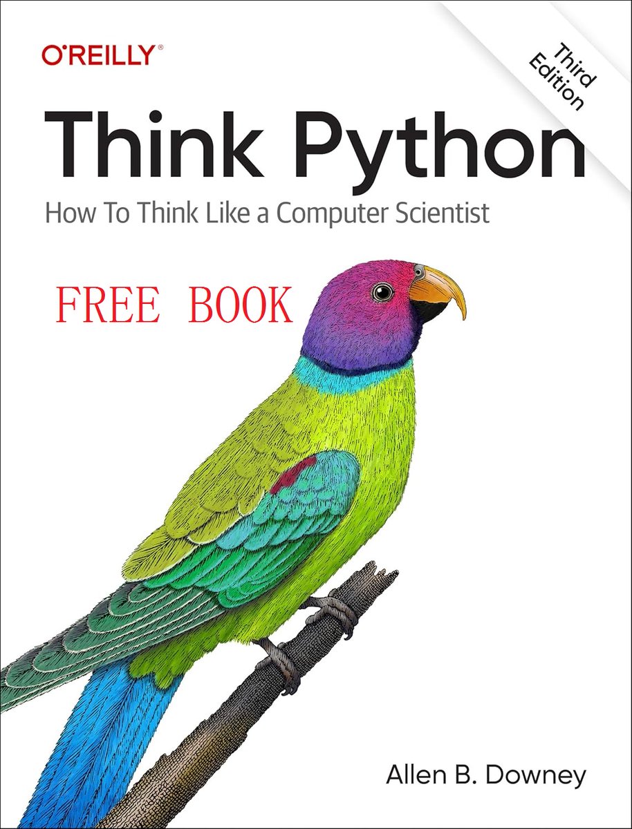clcoding's tweet image. Book Review: Think Python (3rd Edition) by Allen B. Downey
(Free Book with Code)
clcoding.com/2025/06/book-r…
