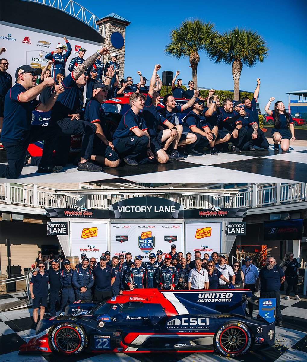 Three races, two victories and the LMP2 championship lead 👊

#BeUnited #IMSA #rolex24atdaytona #sahlens6hrs