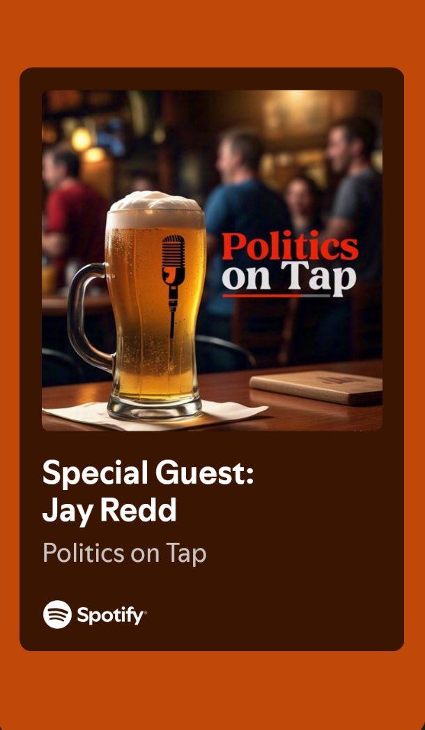 Jay Redd (@jayjredd) on Twitter photo Had a great time joining the latest episode of Politics on Tap — appreciate the invite to talk about where things stand, the rise in political violence, my work with <a href="/GabbyGiffords/">Gabrielle Giffords</a> & why even friends back in Utah are saying Senator Lee's gone way too far.
open.spotify.com/episode/1nJ7S5… Had a great time joining the latest episode of Politics on Tap — appreciate the invite to talk about where things stand, the rise in political violence, my work with <a href="/GabbyGiffords/">Gabrielle Giffords</a> & why even friends back in Utah are saying Senator Lee's gone way too far.
open.spotify.com/episode/1nJ7S5…