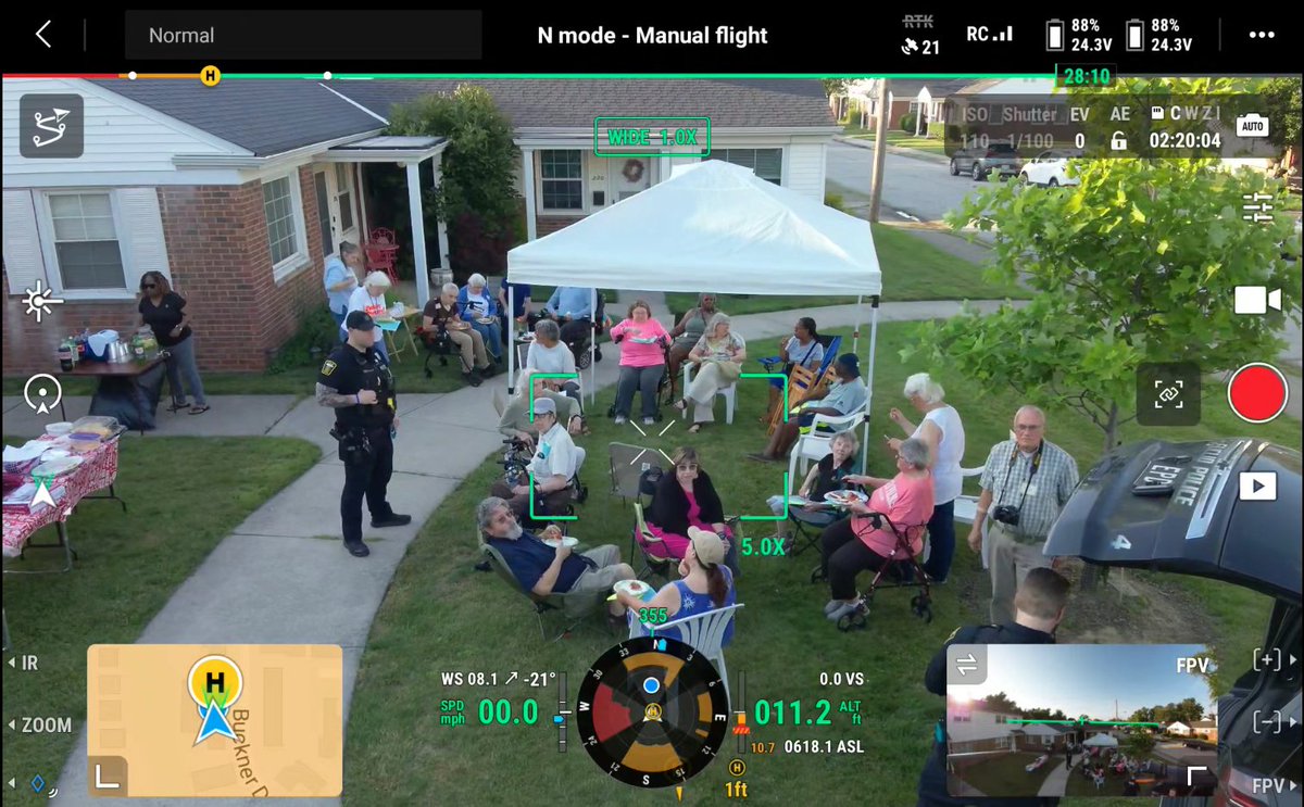 Euclid_PD's tweet image. Spotted overhead at a block watch meeting — our EPD drone making a surprise flyby! It’s more than just cool tech; it’s a symbol of neighbors and police teaming up to keep our streets safe. Block Watch works best when we all stay connected. #EuclidPD #Drone #Community #BlockWatch