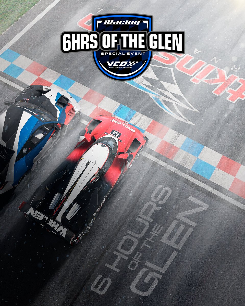 It's the 6 Hours of The Glen, the third stop on the VCO Grand Slam tour on #iRacing – and yes, there are trophies. 

IMSA Esports Global Championship slots are on the line, too. No pressure.

Watkins Glen is calling! On Sat. 
LIVE on the VCO channels.

#vcoesports #vcograndslam