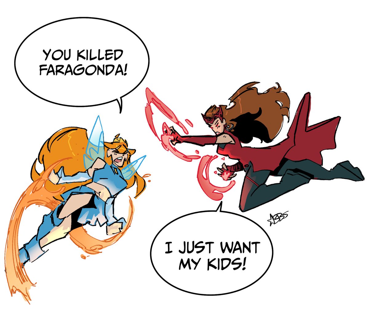 MadstarComics's tweet photo. Wanda ๐ซVS Bloom๐ฅWhoโs winning?
( vote below)
In her madness, Wanda Maximoff came to magix to bring back her children. Upon meeting Valtor she was then tricked into killing Faragonda.
#scarletwitch #winxclub #bloompeters #Wandamaximoff #wandavision #winxbloom https://t.co/P8ZZI8a6h9