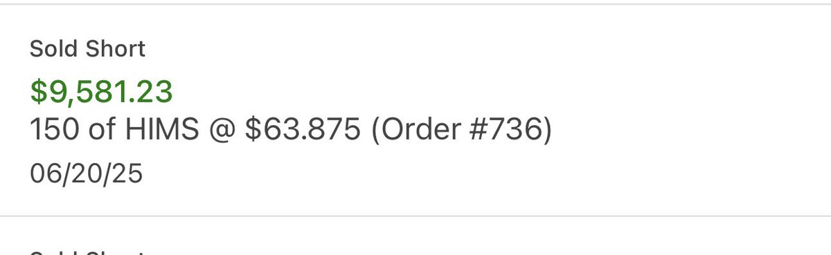 Pretty much perfect timing NGL $HIMS