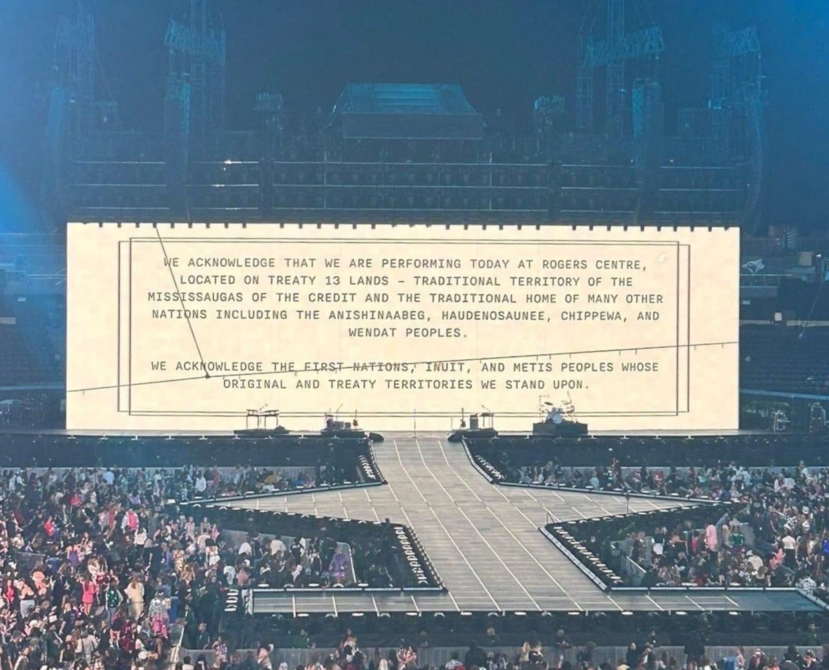 Meanwhile there’s Taylor who honored and recognized indigenous people at the highest grossing tour ever