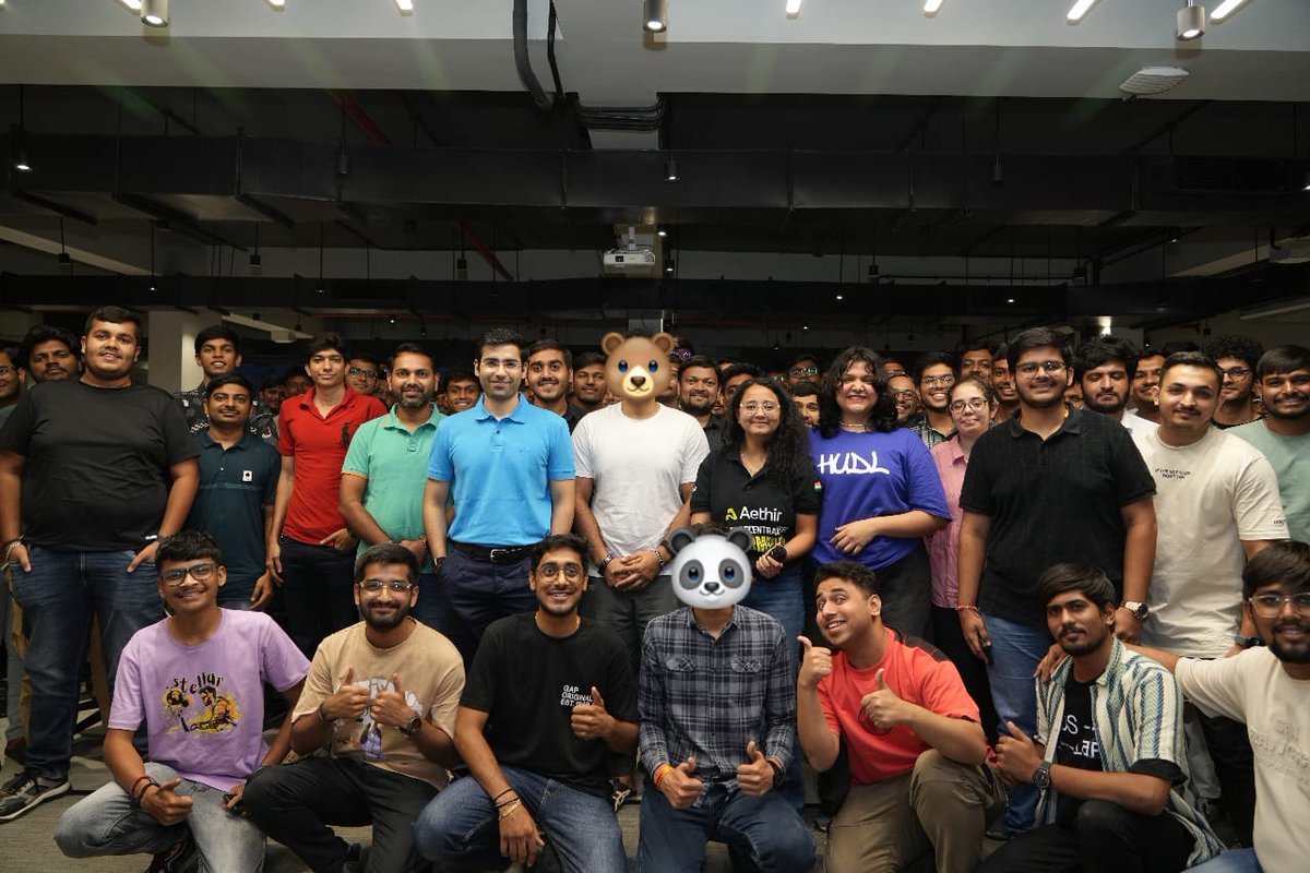Web3_Cryptic's tweet image. 🚀 AI x Web3 is no longer the future - it&apos;s happening and भारत is leading from the front.

Just got back from Ahmedabad Edition by @AethirIndia @anshitaksoni , and let me tell you… what an absolute game-changer of an evening of #Web3_Ahmedabad

A thread on what went down 🧵👇