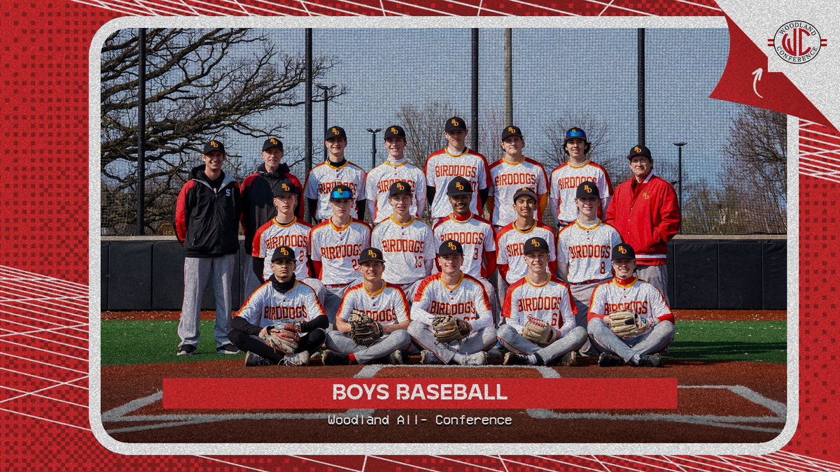 Congratulations Woodland Baseball All-Conference Team

1st Team
Braylen White OF (Player of the Year)
Owen McLellan IF
Eric Cotte OF

2nd Team
Aedan Rowhani P
Finn Knoernschild P
Charles McQuillen DH
Yanny Douros C

Honorable Mention
Tenzin Palvik IF