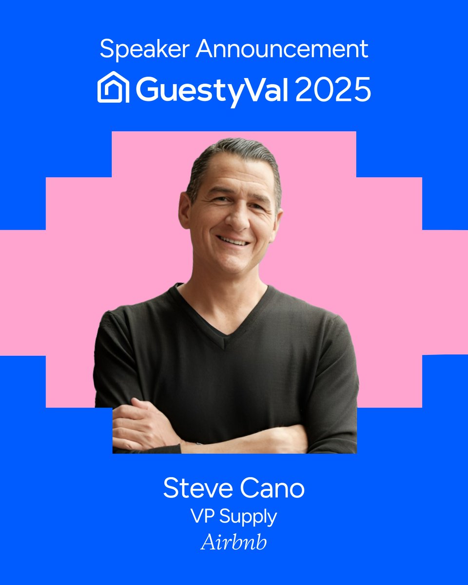 What does it take to manage Airbnb’s supply in 100K+ cities across 220+ countries?
Find out at #GuestyVal2025, where Airbnb’s VP of Supply Steve Cano will take the mainstage.

🎟  Secure your seat at the mainstage: guestyval.com/?utm_source=or… 
📍 Mexico City | Sept 10–12